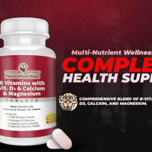 Introducing NeuroNutrition B Vitamins with Vitamin D3 and Calcium  -BUY1GET2FREE TODAY ONLY DEAL