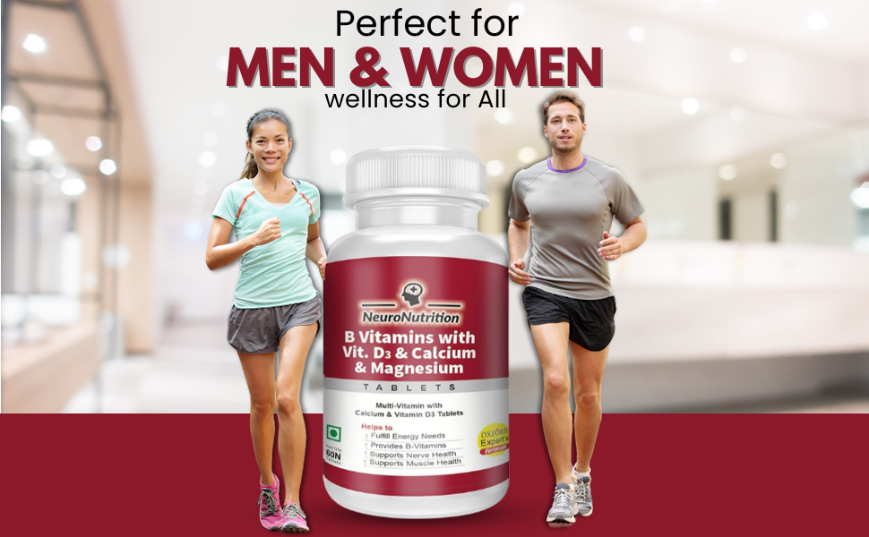 Introducing NeuroNutrition B Vitamins with Vitamin D3 and Calcium  -BUY1GET2FREE TODAY ONLY DEAL
