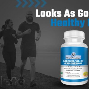 NeuroNutrition VITAMIN D3 Tablets Powered with Calcium and Magnesium -BUY1GET 2 FREE TODAY ONLY DEAL