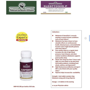 NeuroNutrition Oxford Expert SLEEP KIT SLEEPTONIN-P Pack of 1 (60 Tabs)