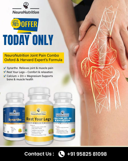 Neuronutrition Joint Pain Combo-Upto 80% Off-799Rs(3 bottle combo ) for upto2 months dose-Today Only Deal