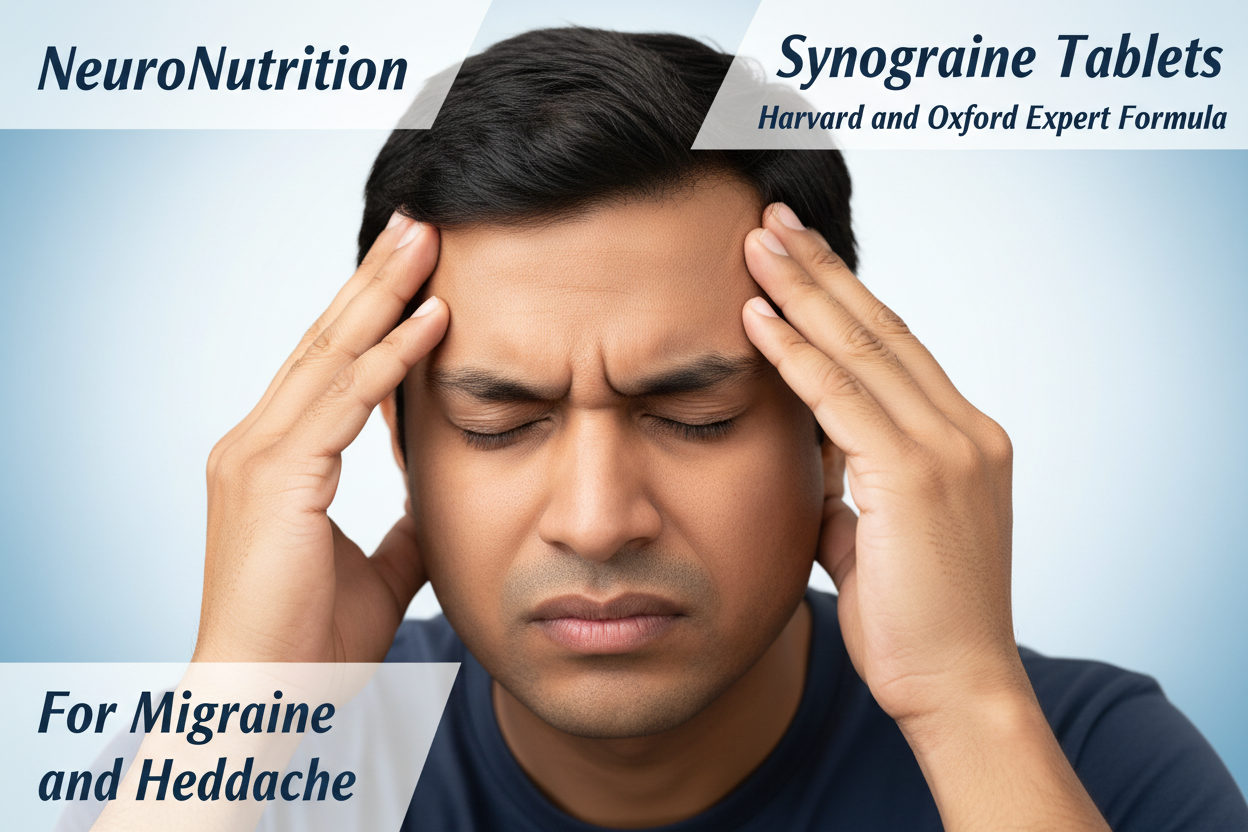 Neuronutrition Synograine Tablets for Headache and Migraine Buy1 Get 1 Free Today Only Deal