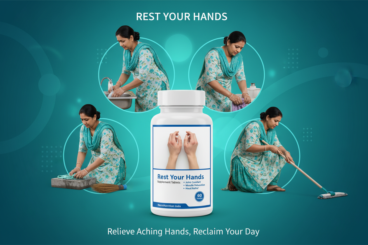 Neuronutrition REST YOUR HANDS Tablets -Buy1 Get1 Free -Delivery Free-Oxford and Harvard Exert FOrmula